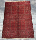5x7 Ft,  Best Quality Afghan Turkmen Hachli Parda Tribal Rug, Natural Dyed, L17