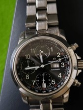 MAURICE LACROIX Cronero Automatic 39721 Day Date Chronograph Schwarz Black