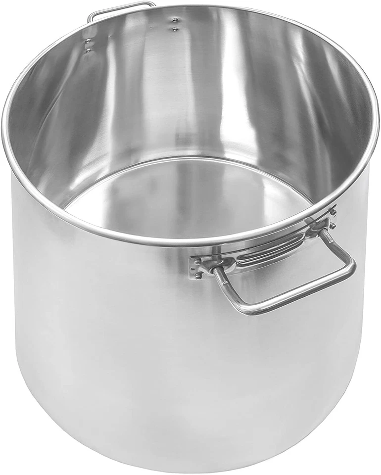 CONCORD Polished Stainless Steel Stock Pot w/ Flat Lid - Image 2 of 3