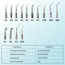 Sale Ultrasonic Scaler Scaling Endo Perio Tips Fit EMS WOODPECKER