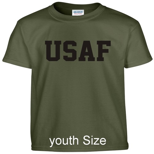 USAF Air Force Kids Boys Girls T Shirt Child Children YOUTH FIT Tee T Shirt - Picture 19 of 25