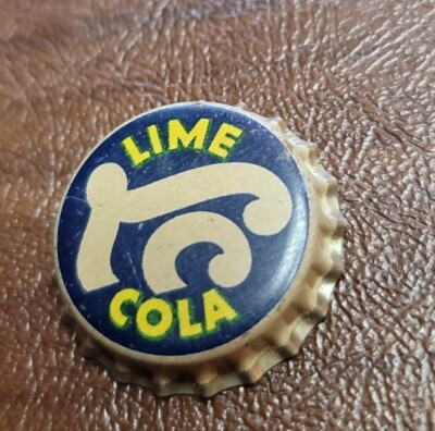 Antique Vintage Lime Cola Soda Cork Bottle Cap Uncrimped, Montgomery, AL 1940s