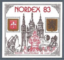 Timbre France Bloc CNEP 4A** NORDEX 1983