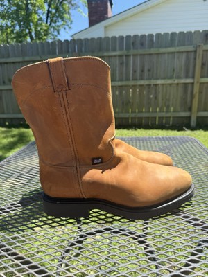 New Justin Steel Toe Work Boots/Sz 11.5EE/Hazel Brown