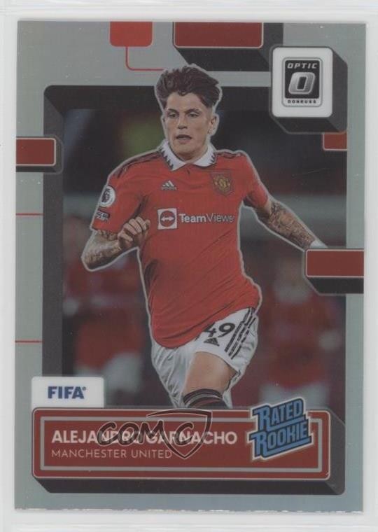 2022 Panini Donruss Rated Rookie Optic Holo Prizm Alejandro Garnacho #199 03mh