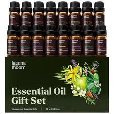 Essential Oils Set - 16 Pcs Premium Grade Home Essentials Oils - for Diffusers, 