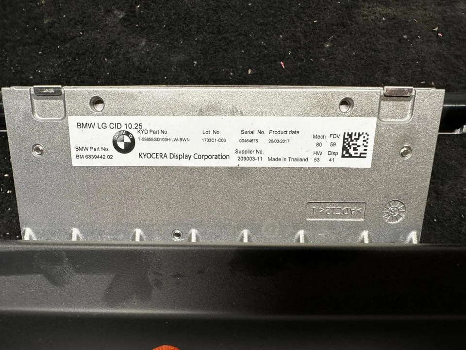 Tela Info-GPS-TV painel frontal compatível com 17-19 BMW 740i 2050547 - Imagem 2 de 4