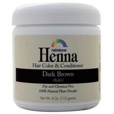 Rainbow Research Henna Hair Color Conditioner Dark Brown 4 oz