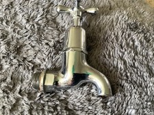 Vintage Chrome Single Hot Tap For Belfast Sinks. Or Perfect For Outdoor Tap 