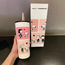 Limited China Starbucks X Peanuts Snoopy 24oz Stainless Steel Thermos With Box