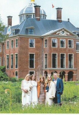 ***ORIGINAL POSTCARD-2024***KÖNIGIN MAXIMA-WILLEM-ALEXANDER-KINDER-ADEL-ORANJE