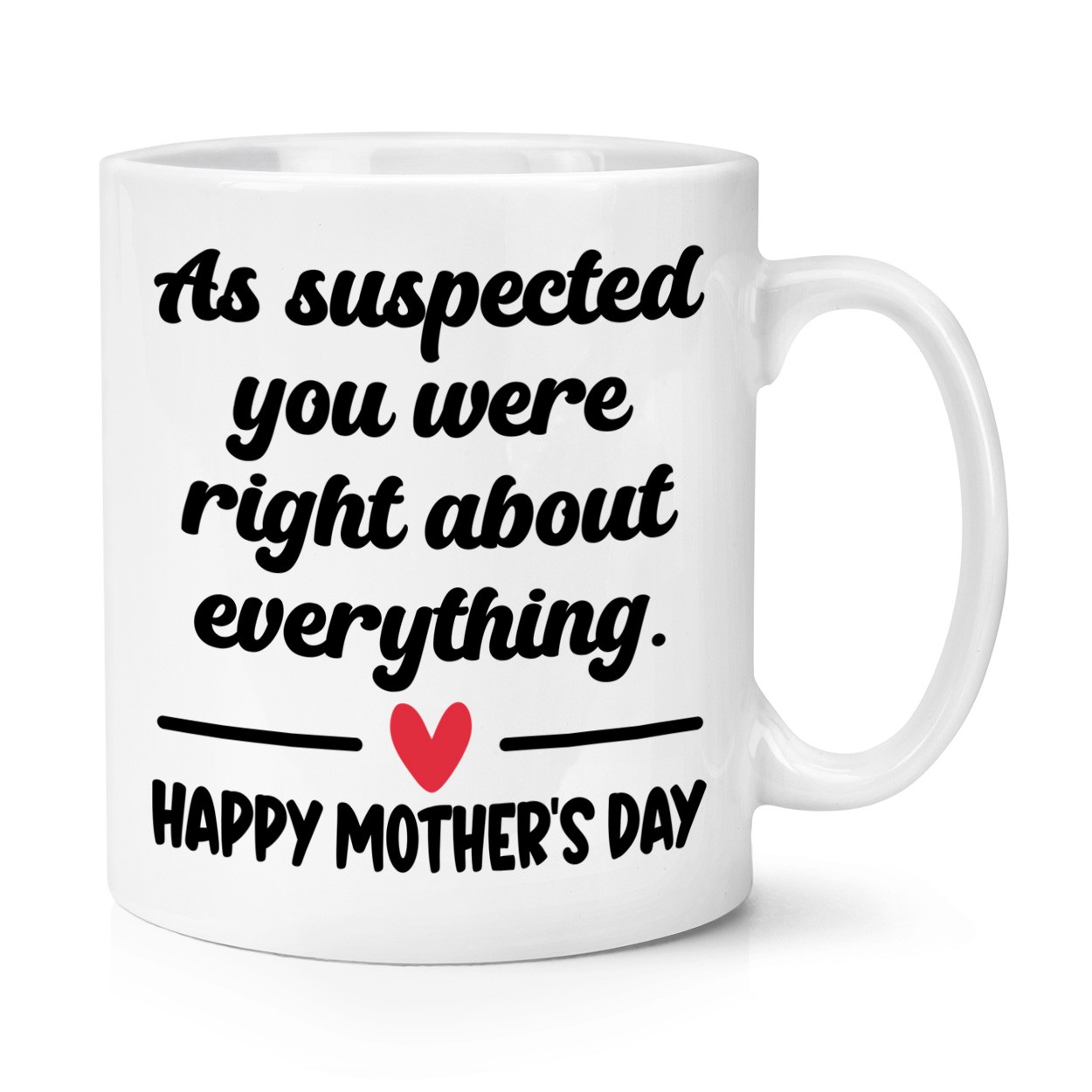 As Suspected You Were Right About Everything Happy Mothers Day 10oz Mug Cup