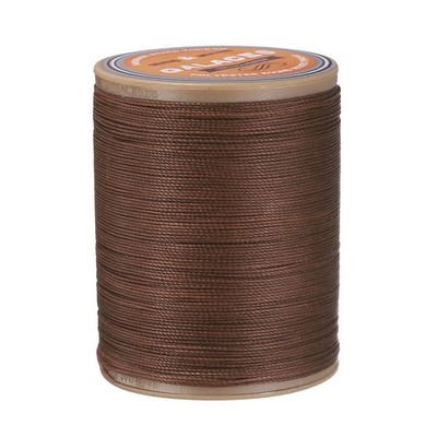 0.45mm Leather Sewing Waxed Thread, 219Yds/200m, Polyester Cord, Chocolate Brown