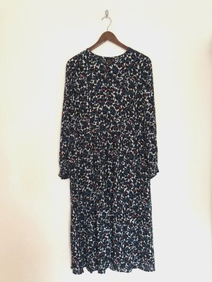 John Lewis Maxikleid Größe 12 Stufen Rüschen blau sehr guter Zustand skurril Fairycore Boho