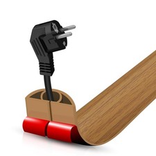 Floor Cord Cover Self Adhesive Cord Hider,3.3FT Cable Management, Extension S...