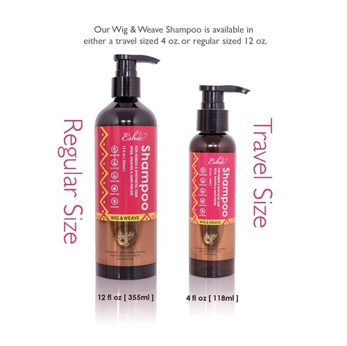 Esha Parrucca & Weave Shampoo Rivitalizzante - Capelli Umani e Parrucche Sintetiche, Trame,... - Foto 2 di 9