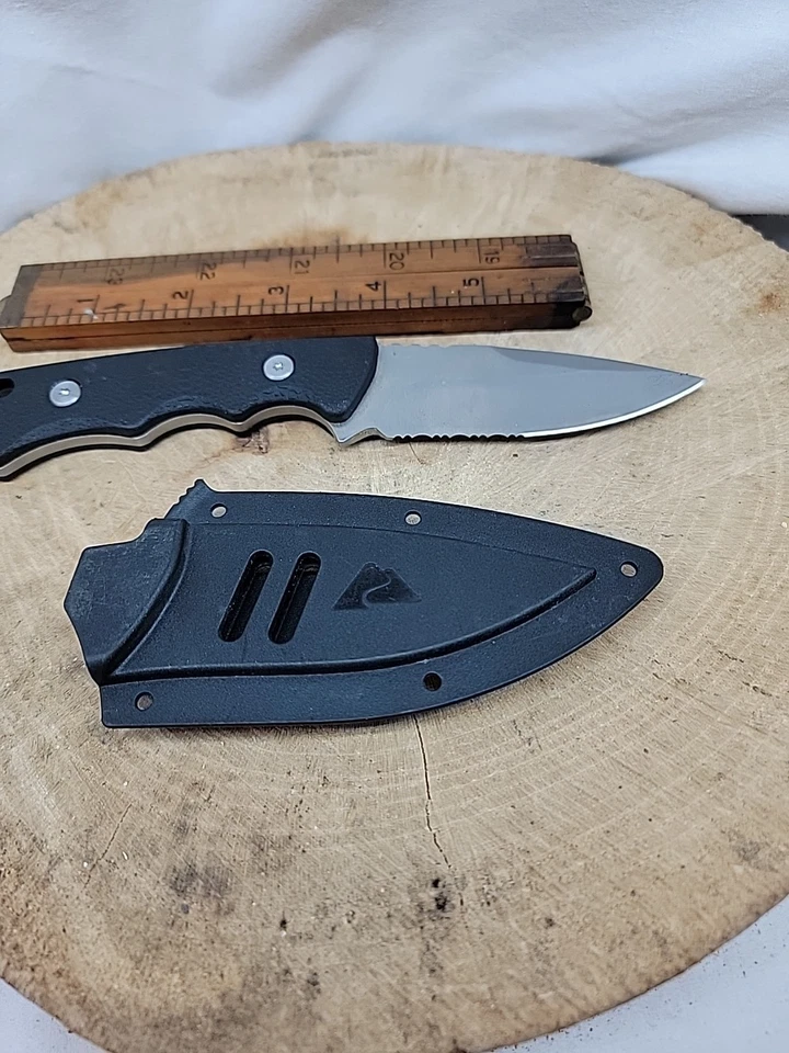 Lote de cuchillos cuchillo de bolsillo y hoja fija lote Ozark Trail naranja negro irridiscente Foto 4 de 4