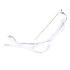 40pcs Lace Ribbon Wedding Wands With Bells Sparkling Stick For Party Celebration