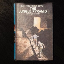 56 Jungle Pyramid (1977) Vintage Hardy Boys Book Blue-Back
