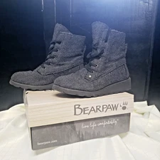 LikeNew_BEARPAW Women's Krista Gray Size 9| Women's Boot Classic Charcoal