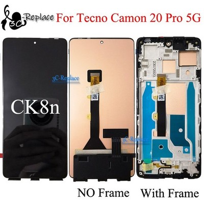 For Tecno Camon 20 Pro 5G CK8n CK8  Touch Digitizer LCD Display Screen Assembly