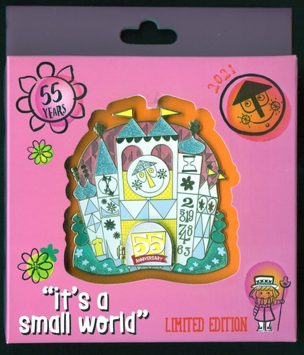 Disney 55th Anniversary It's A Small World Clock Face Facade Jumbo LE Pin