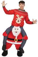 Carry Me Santa Christmas Holiday Adult Costume
