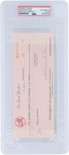 Graig Nettles New York Yankees Signed Check February 25, 1981 - PSA 84855696