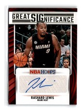 Rashard Lewis 2023-24 Panini Hoops Great SIGnificance #GS-LEW Gold Auto 1/10