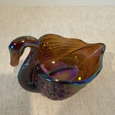carnival glass swan products for sale | eBay
