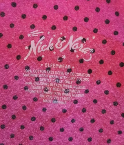 Nick & Nora 100% Baumwolle Nachtwäsche Party Pyjama Sleepshirt Damen Gr. L 0422 - Bild 6 von 7