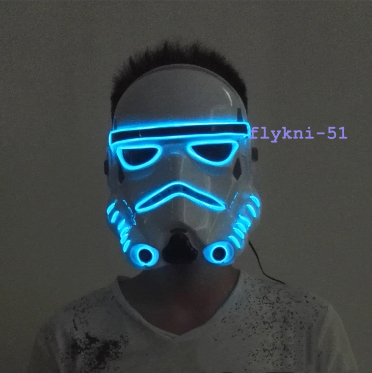 Star Wars Stormtrooper Wearable LED Mask – Halloween Cosplay Helmet Prop - Image 2 of 4
