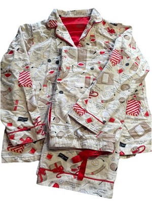 Nick and Nora Flannel Pajamas Set Women Large How To Build A Sock Monkey