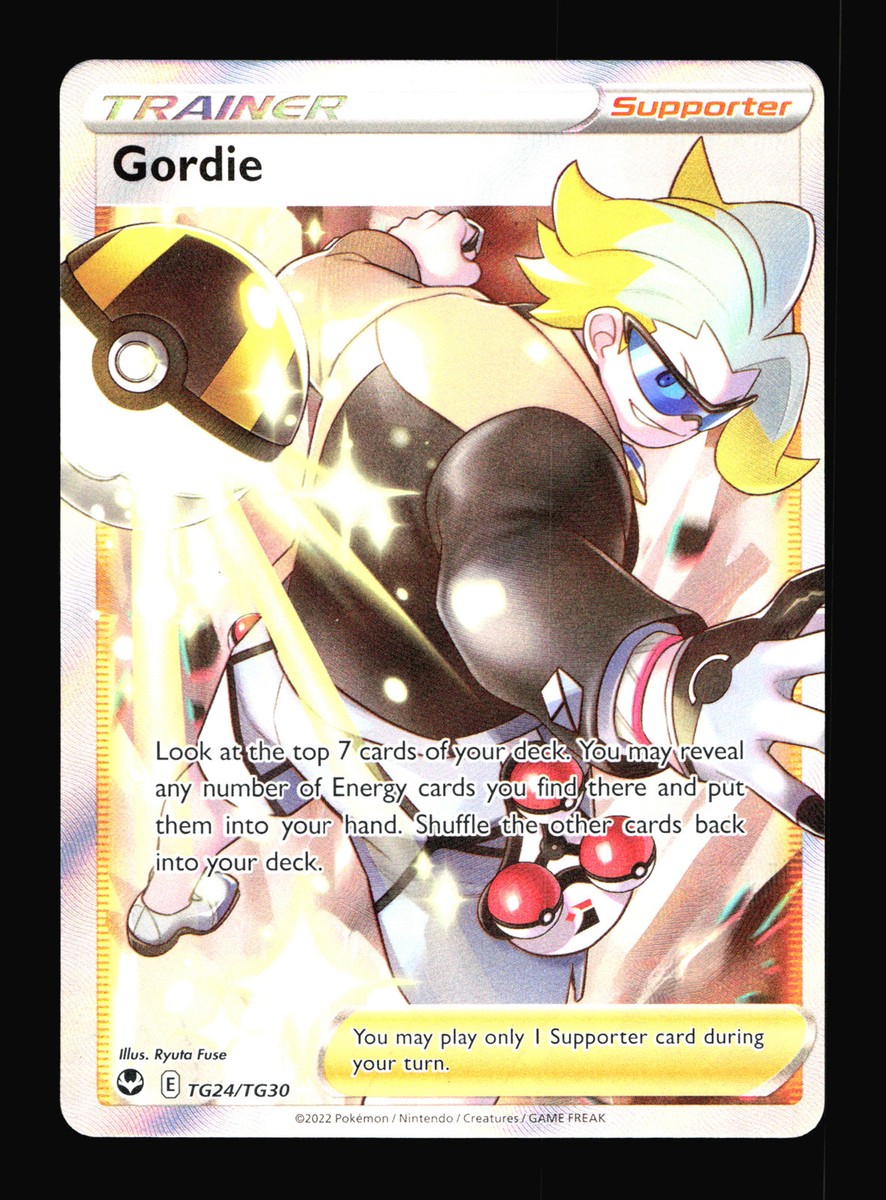 Gordie SWSH12: Silver Tempest Trainer Gallery #TG24/TG30 Pokemon