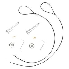 2 Sets Gate Latch Cable Pull String, Black Gate Latch Pull Cord with Gate