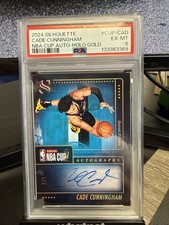 2024 Silhouette Cade Cunningham NBA Cup Auto-holo Gold 1/5
