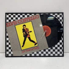 Elvis Costello Vinyl Record Clock Plaque