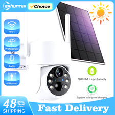 4MP HD Outdoor Solar PTZ Wifi Camera with Built-In Battery and Icsee APP