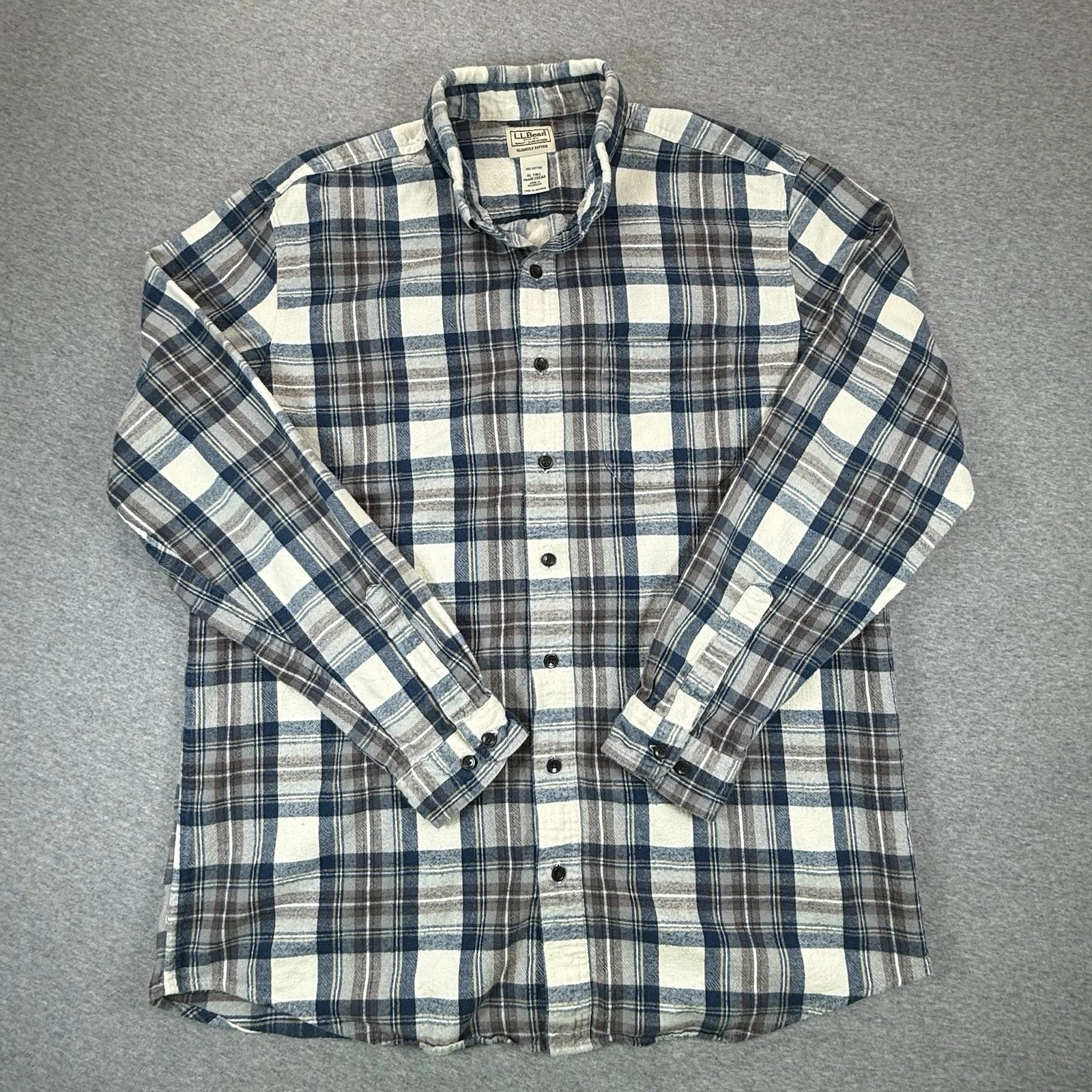 LL Bean Flannel Shirt Mens XL Tall Blue Scotch Plaid Button Down Traditional Fit
Opens in a new wind