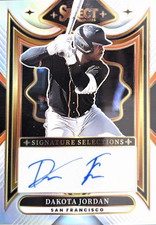 Panini 2025 Select Signature Selections Auto Dakota Jordan Giants #SS-DJ