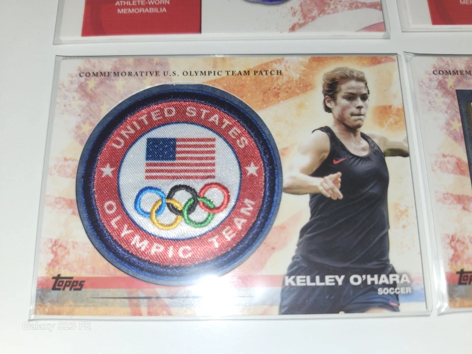 2012 Topps U.S. Olympic Team and Olympic Hopefuls Lot Of 4 Relic Cards! USA - Image 2 of 4