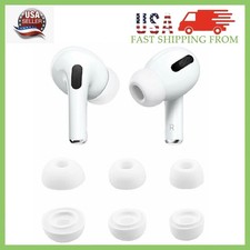 Airpods Pro NEW Silicon Ear Tips Replacement Cover For Apple S/M/L White 3 Pairs