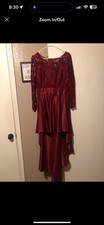 Formal Prom Dress Red/Maroon, Size 8