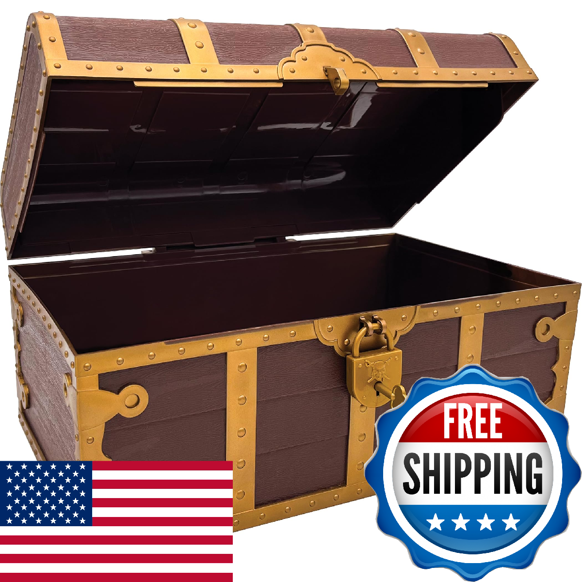 Teacher Created Resources Treasure Chest with Lock and Key