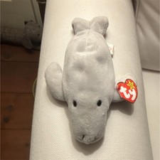 Original Ty Beanie Babies Manny Manatee Plush 1996, Ages 3 