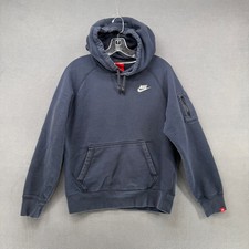 Nike Sportswear Tech Fleece Zip Pocket Navy Blue Hoodie Sweatshirt Men's Small