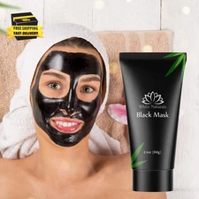 Charcoal Black Face Mask, Peel-Off Facial Mask for Deep Cleansing, Clear & Smoot
