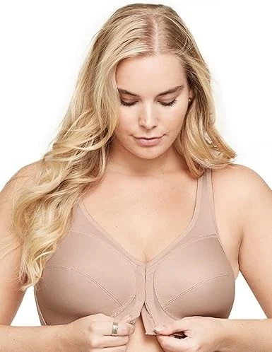 Sujetador trasero GLAMORISE Café MagicLift cierre frontal postura, EE. UU. 44J, UK 44GG, NUEVO SIN ETIQUETAS Foto 2 de 4