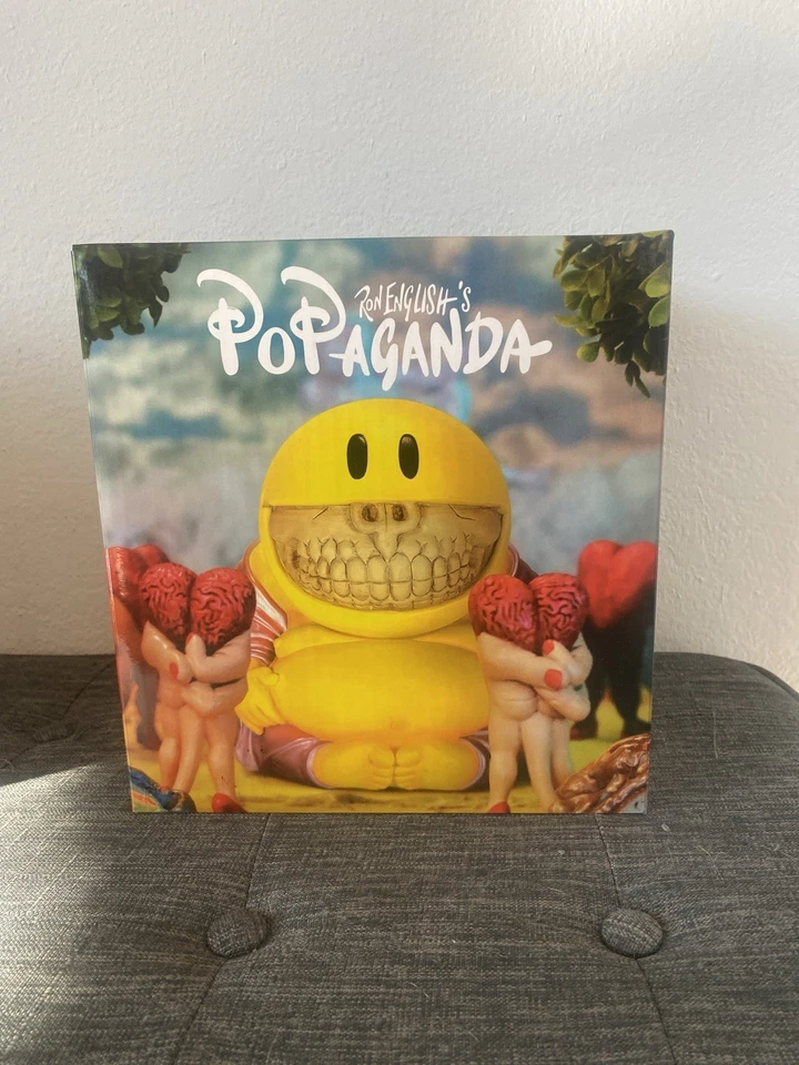 Ron English Popaganda Mad Happy Monk Grin 8" Vinilo Negro Naranja Claro ¡SELLADO! Foto 2 de 4