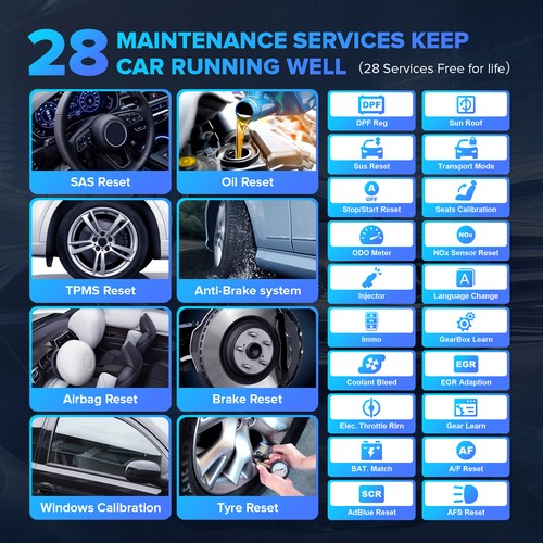MUCAR VO7 Car OBD2 Diagnostic Scanner Bidirectional All System ECU Coding Tool - Picture 2 of 12